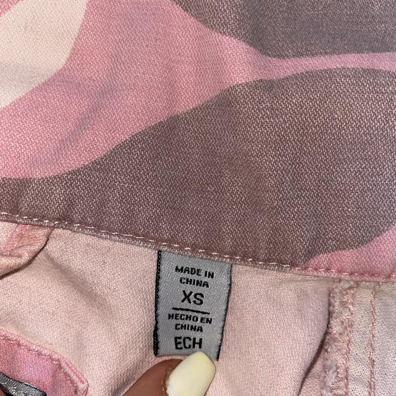 Levi's Utility Denim Jacket Pink Camo Print Lightly... - Depop