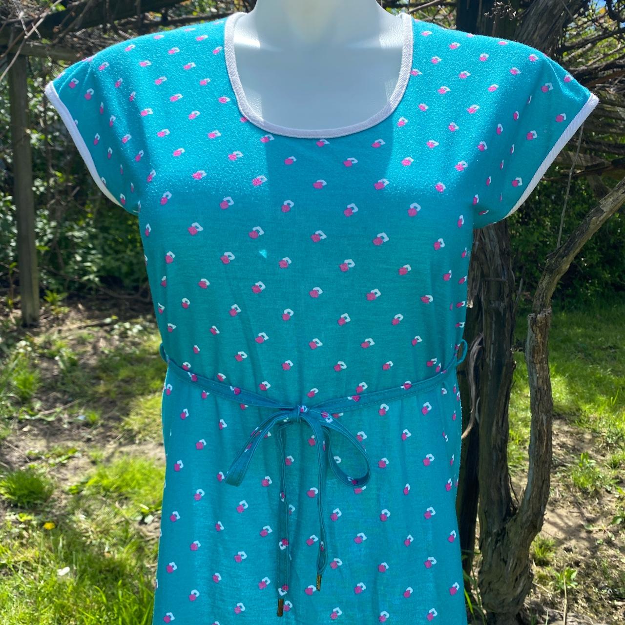 vintage house dress with matching tie! USA made,... Depop