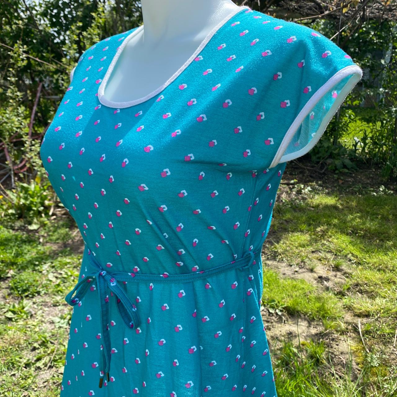 vintage house dress with matching tie! USA made,... Depop