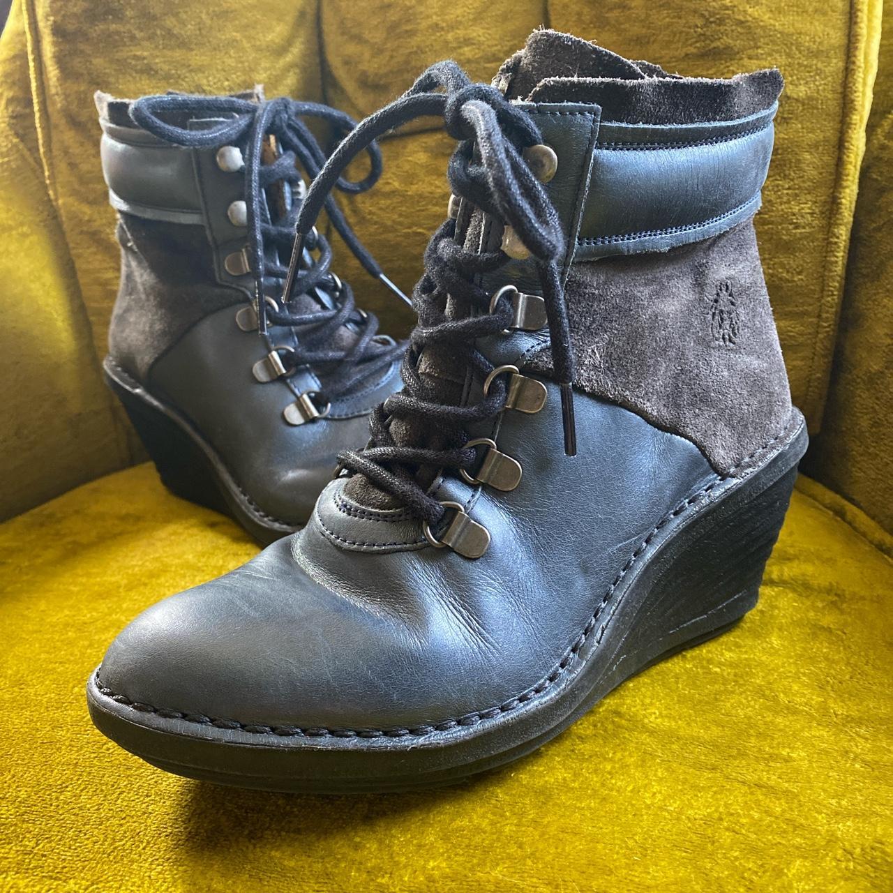 grey fly boots