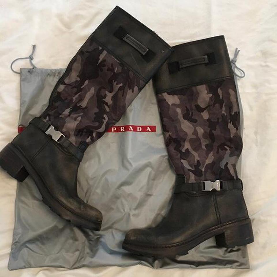 prada camo boots