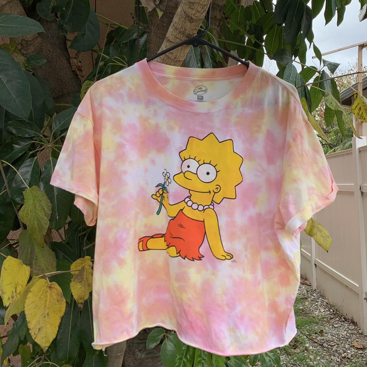 the simpsons tie dye shirt