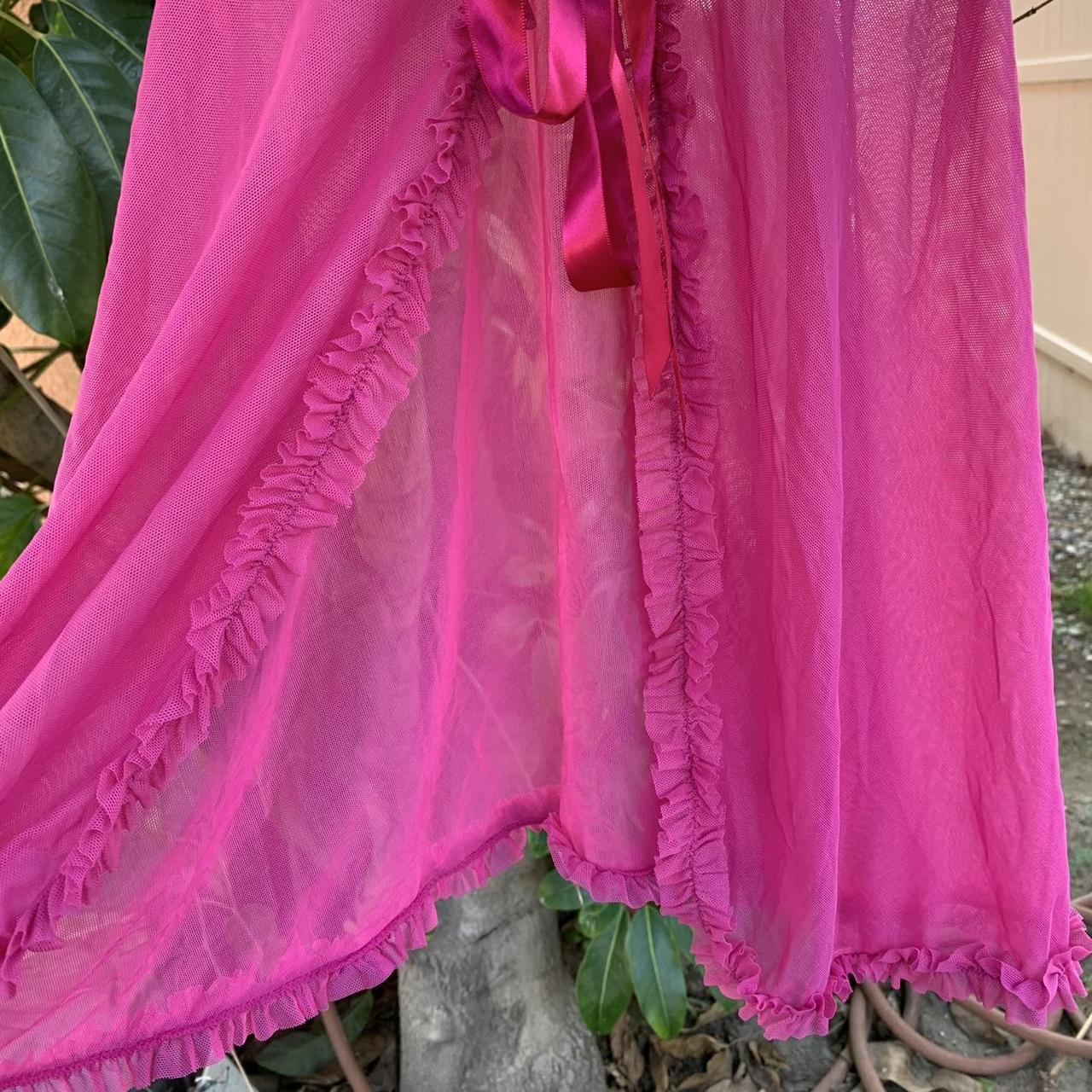 Victoria's Secret bra hot pink bra slip with a slit - Depop