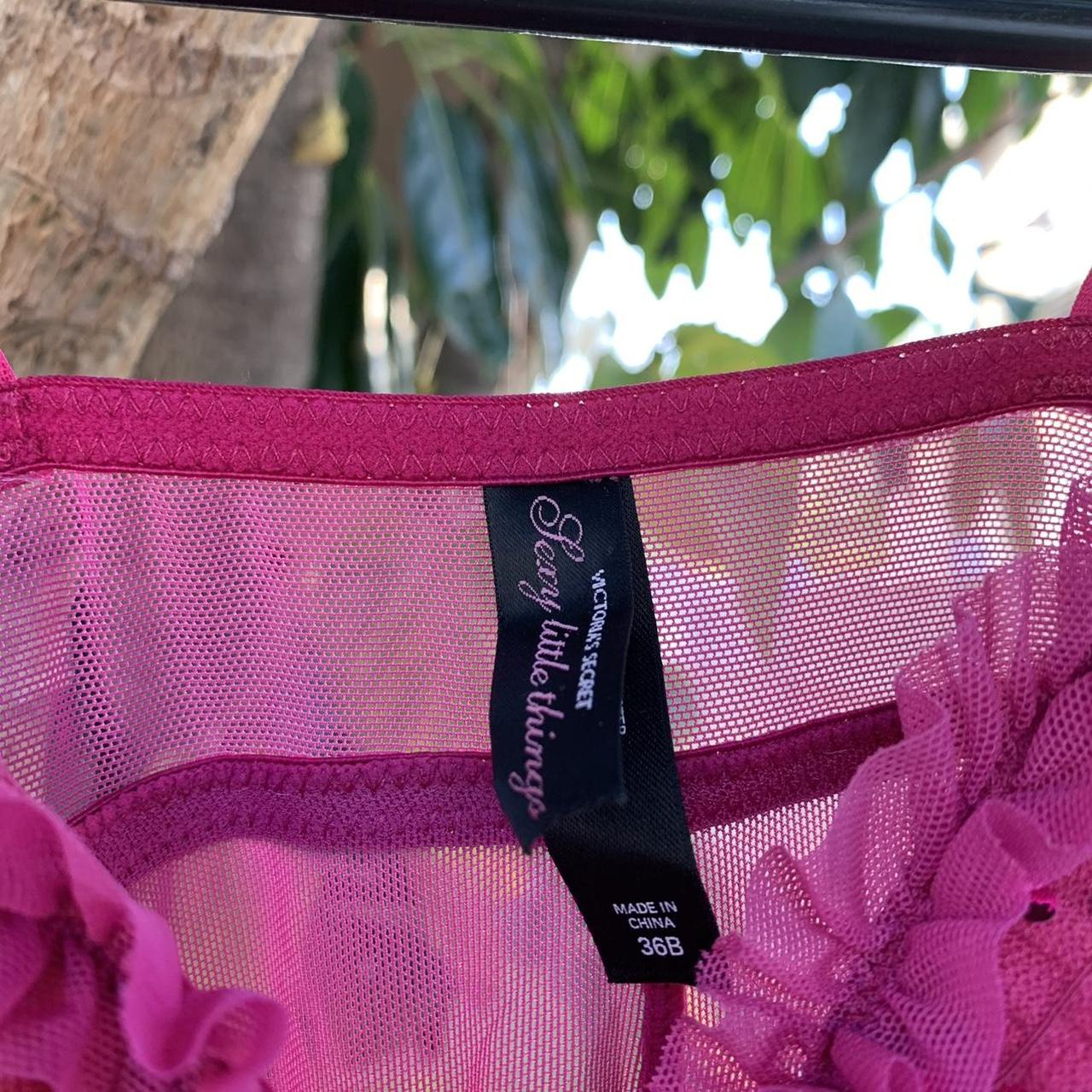 Victoria’s Secret bra hot pink bra slip with a slit