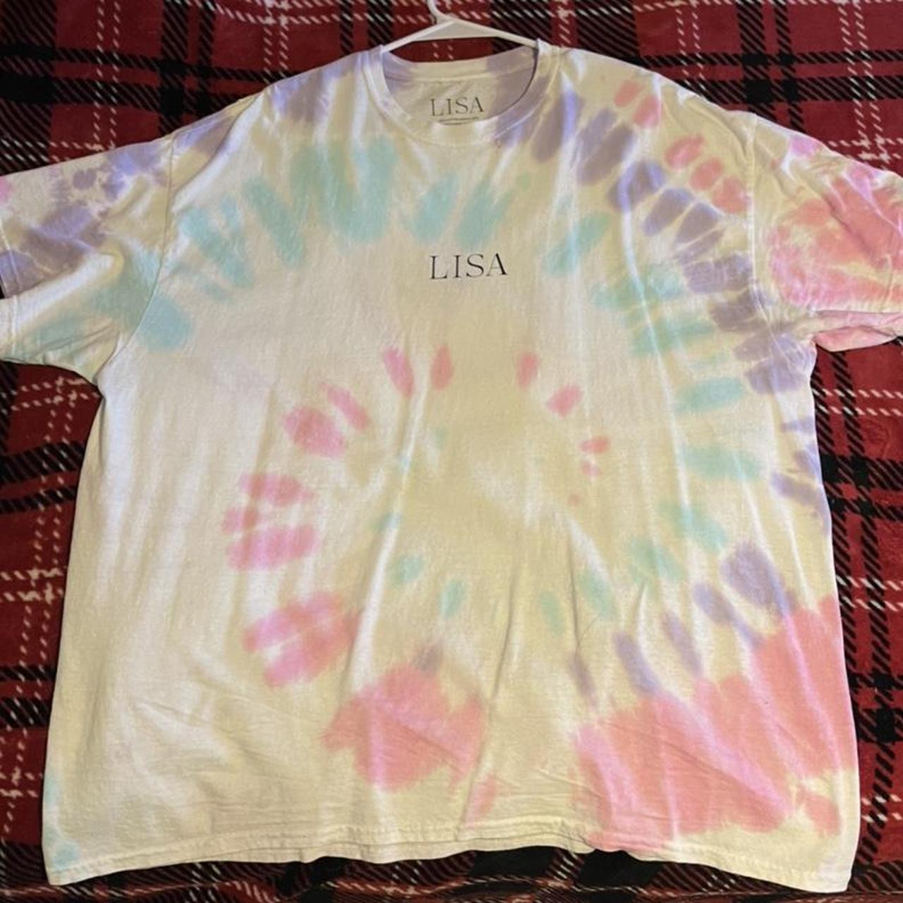 BLACKPINK Lisa Lalisa tie dye shirt SZ 2XL Never... - Depop