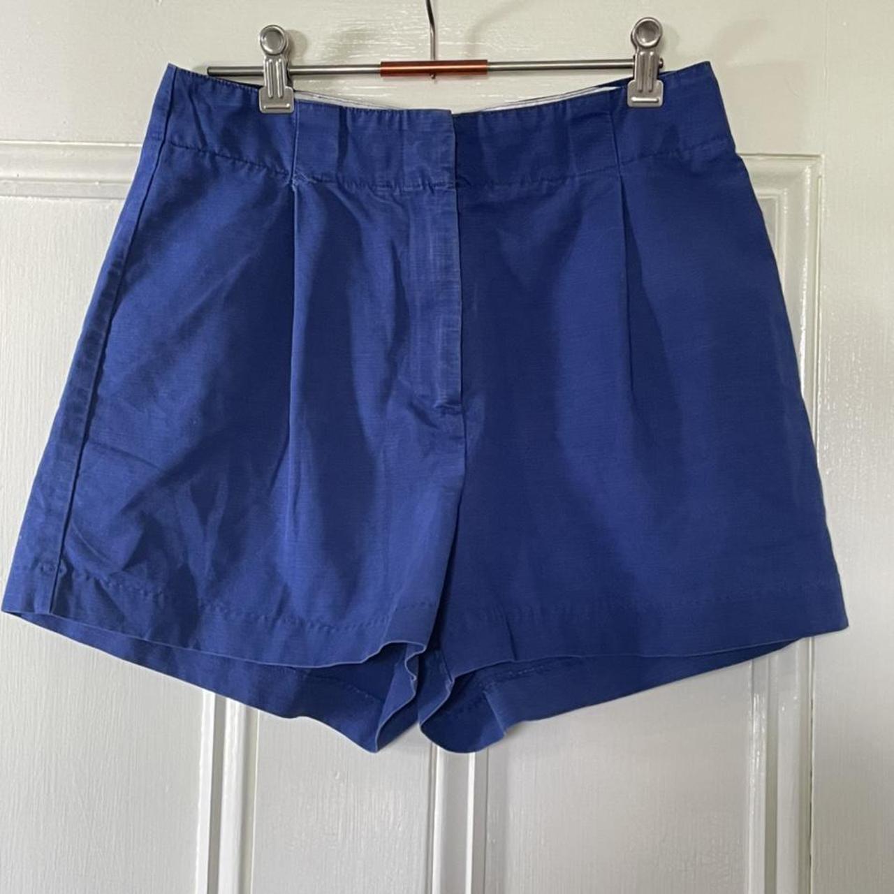 Women's Blue and Navy Shorts | Depop