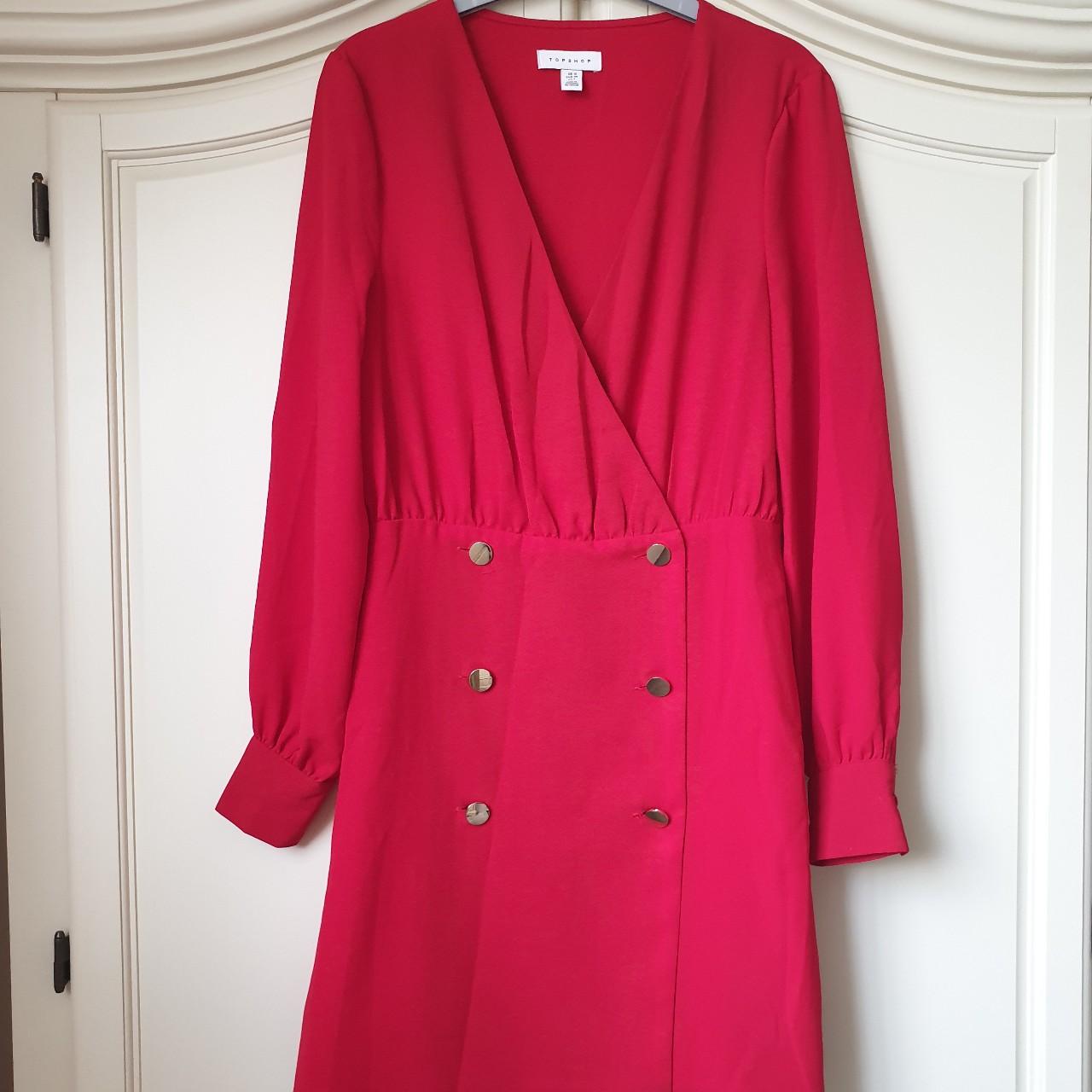 Topshop red clearance blazer dress