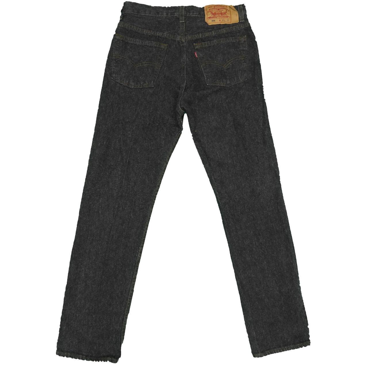 1990s Vintage Levis 501 Graphite Black Jeans... - Depop