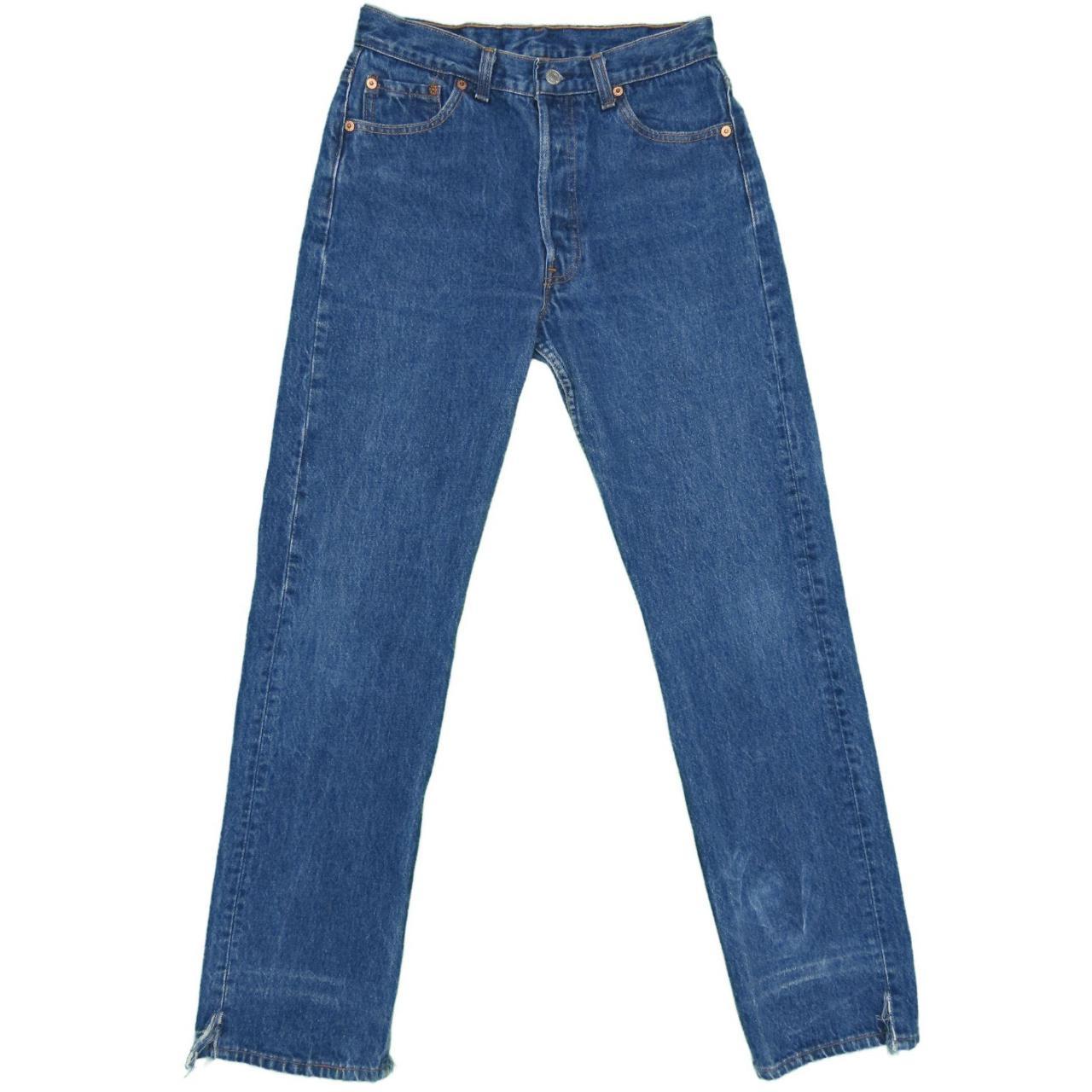 1990s Vintage Levis 501 Split Hem Jeans... - Depop