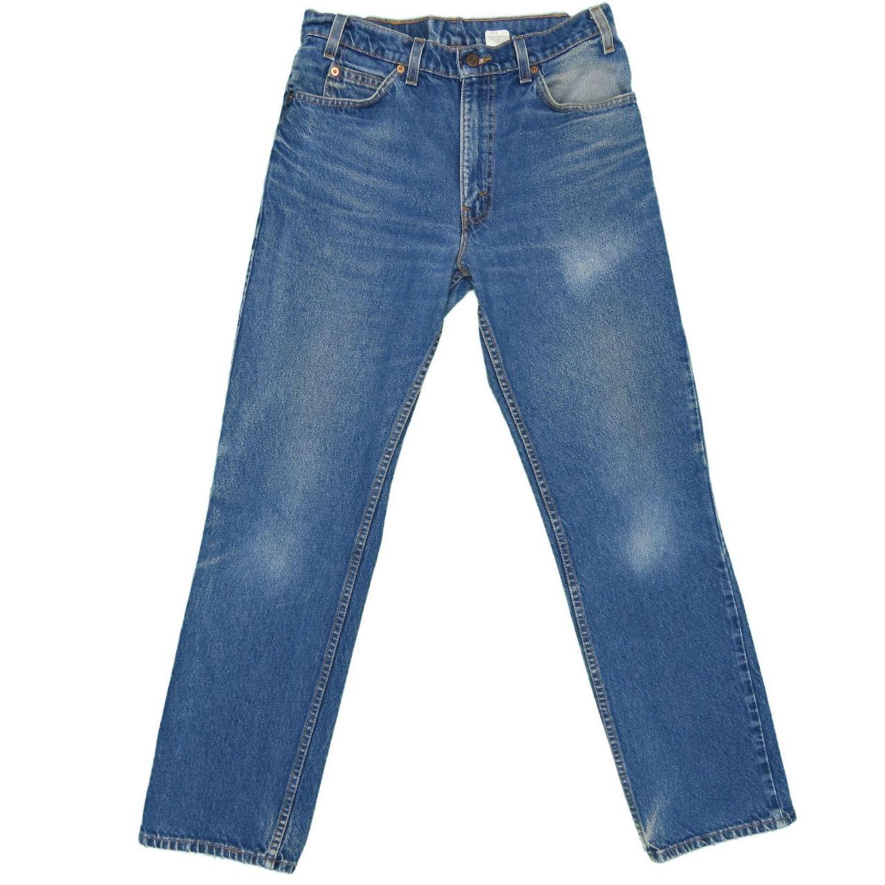 1990s Vintage Levis 518 Orange Tab Jeans 31x31 100%... - Depop