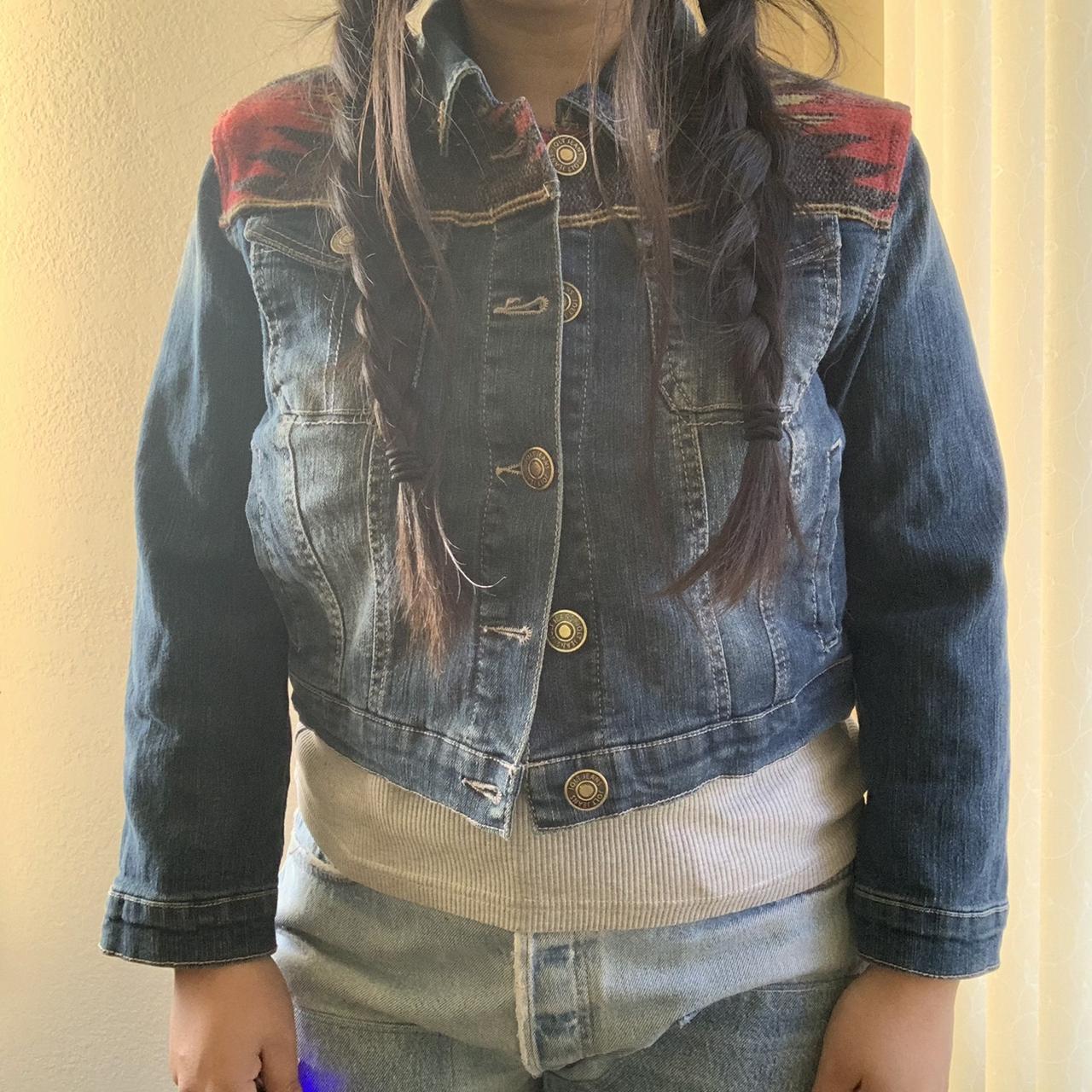 Jolt denim jacket •gold metal buttons •front pockets... Depop