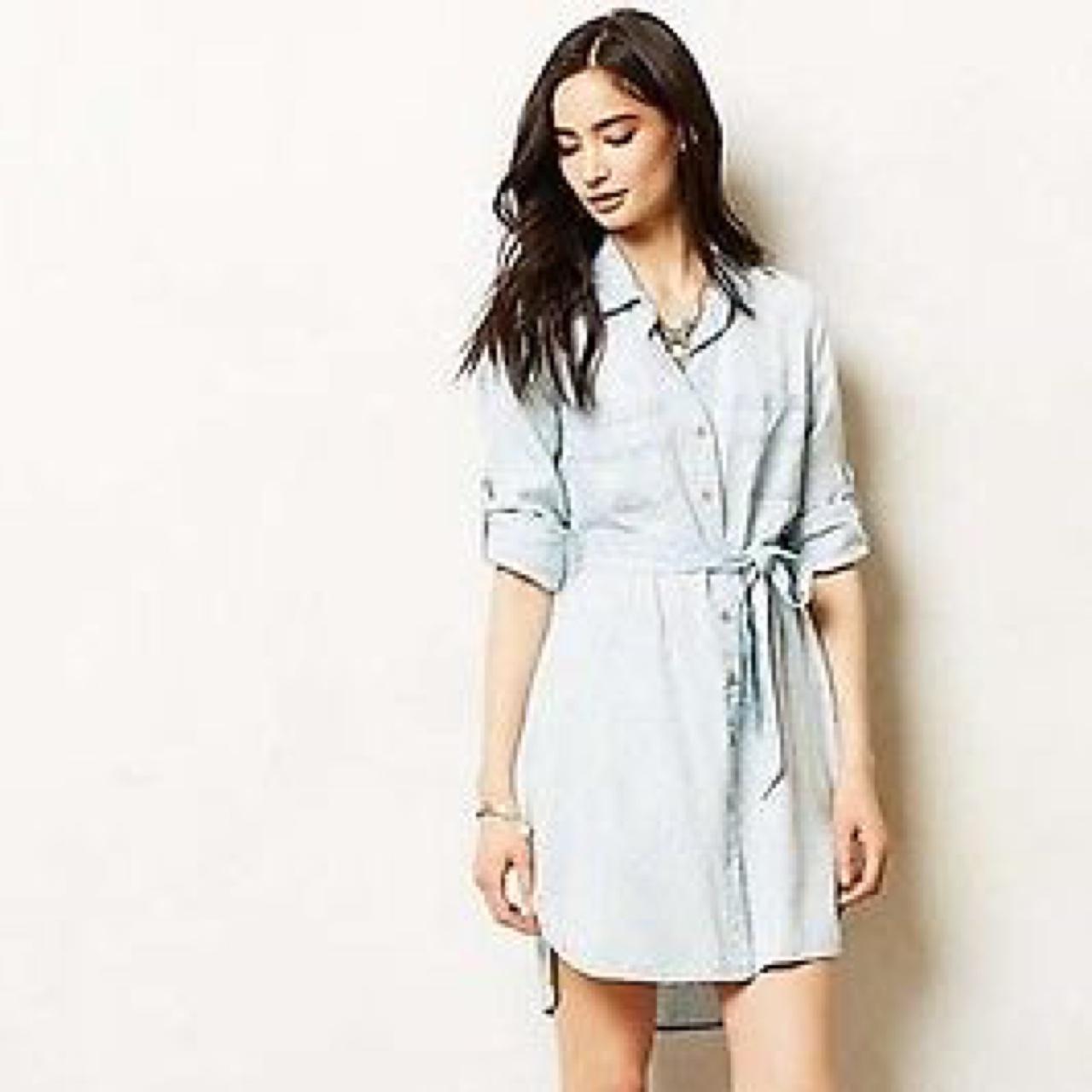 cloth & stone denim shirt dress