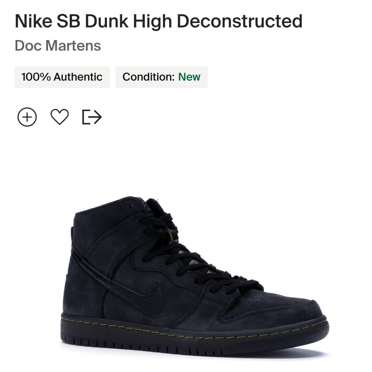 Nike SB Dunk Hi Decon Deconstructed Doc Martens Depop