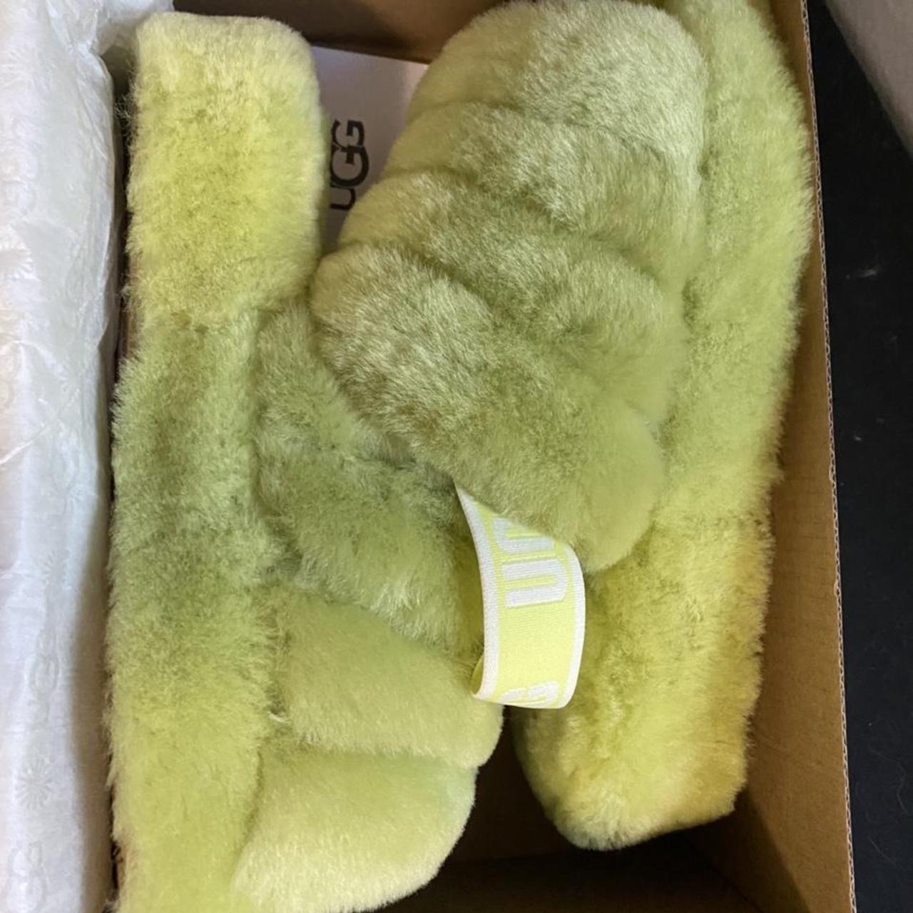 Green ugg slides hot sale