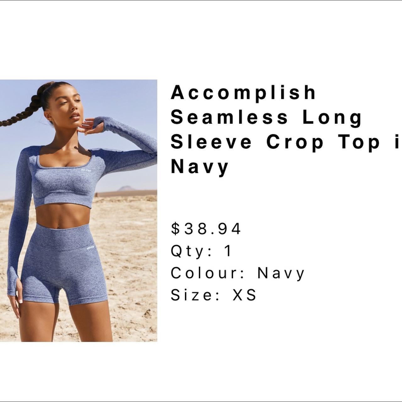 Accomplish Seamless Long Sleeve Crop Top