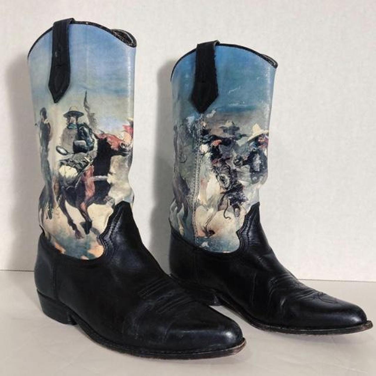 Painted hot sale cowboy boots