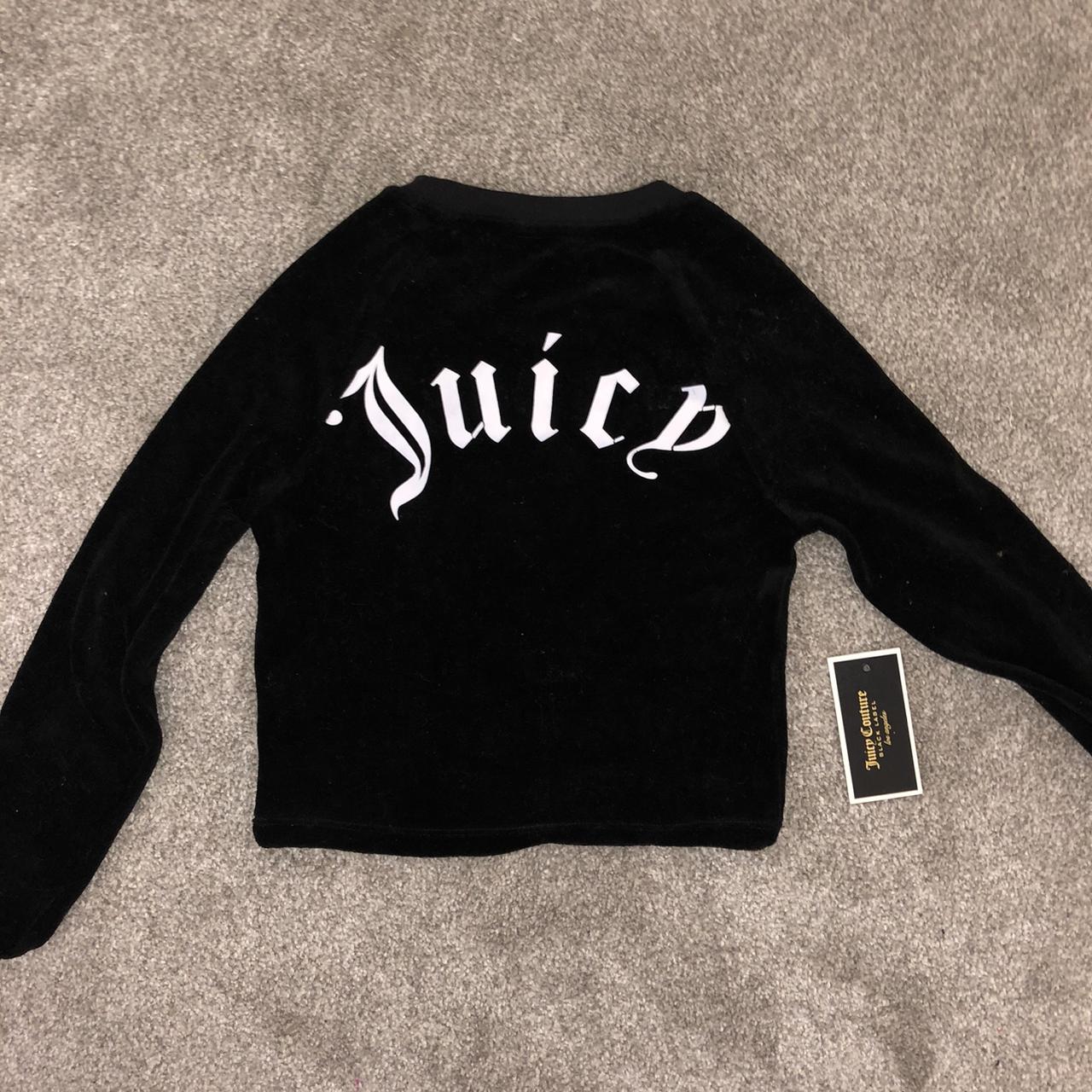 Authentic Juicy couture black label cropped... - Depop