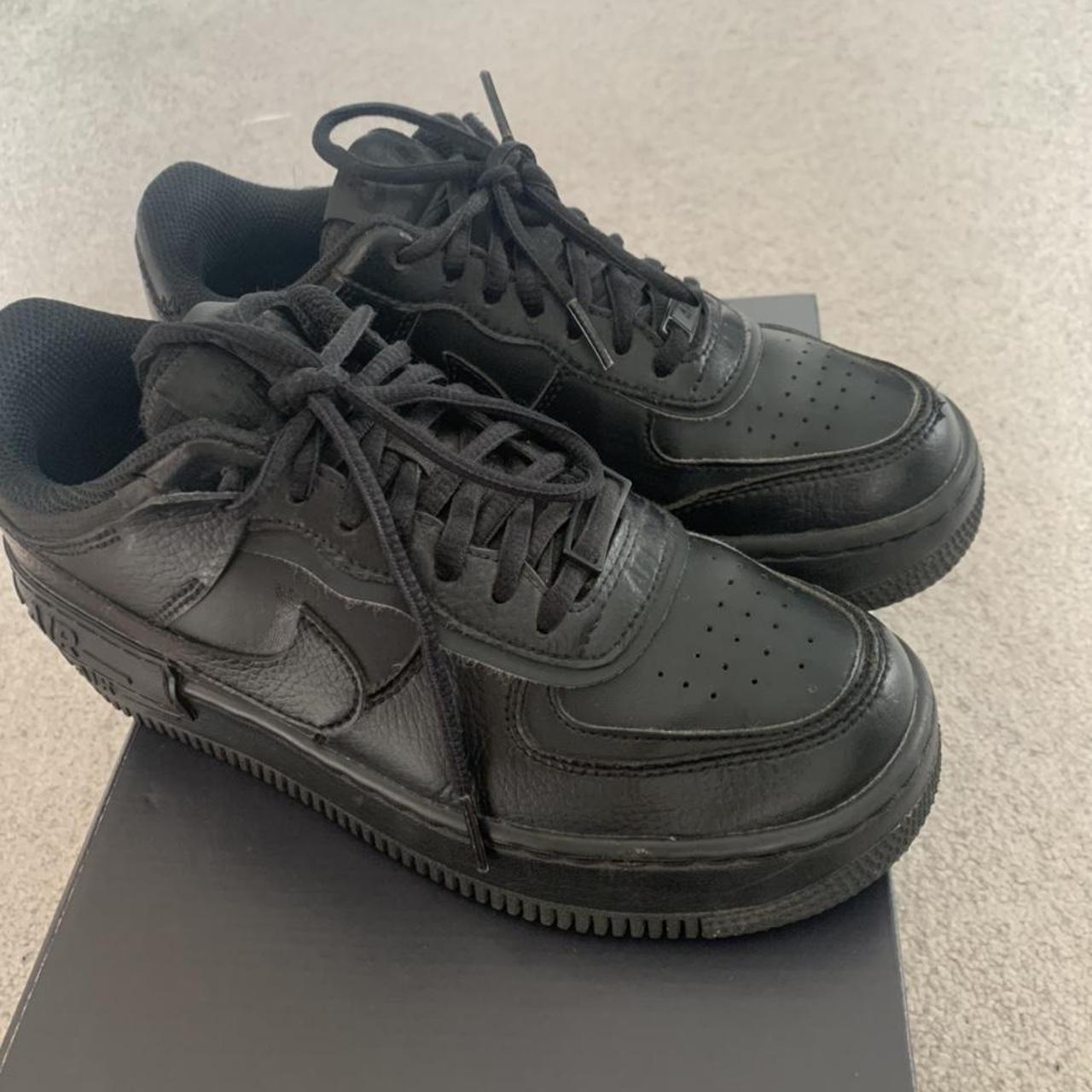 black air force 1 white writing