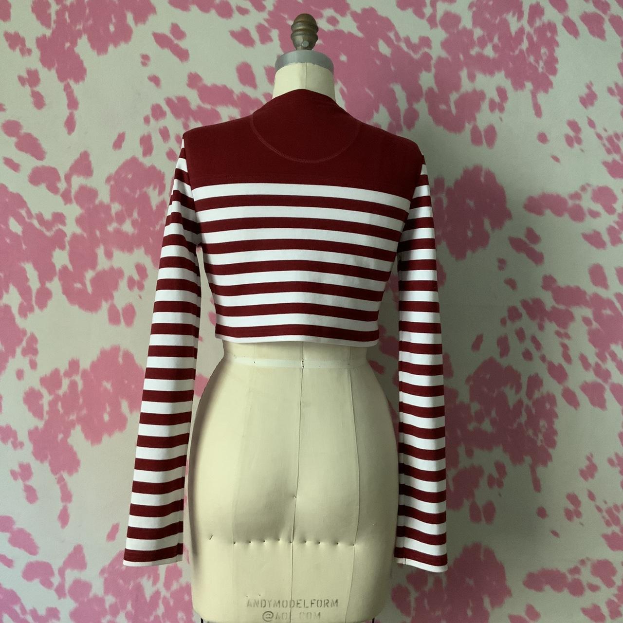 House of Holland Women's Red and White Crop-top (3)