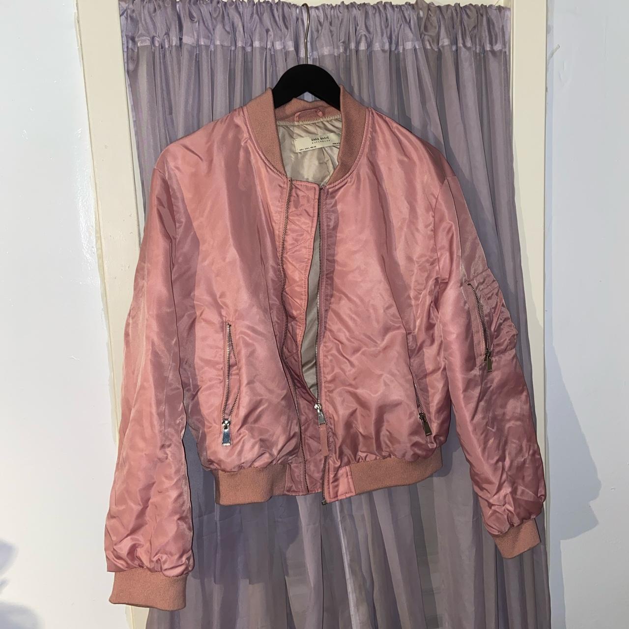 Zara pink #bomberjacket - Depop