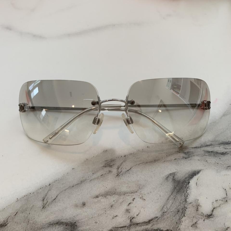 VINTAGE CHANEL RIMLESS SUNGLASSES💕, so so cute tinted