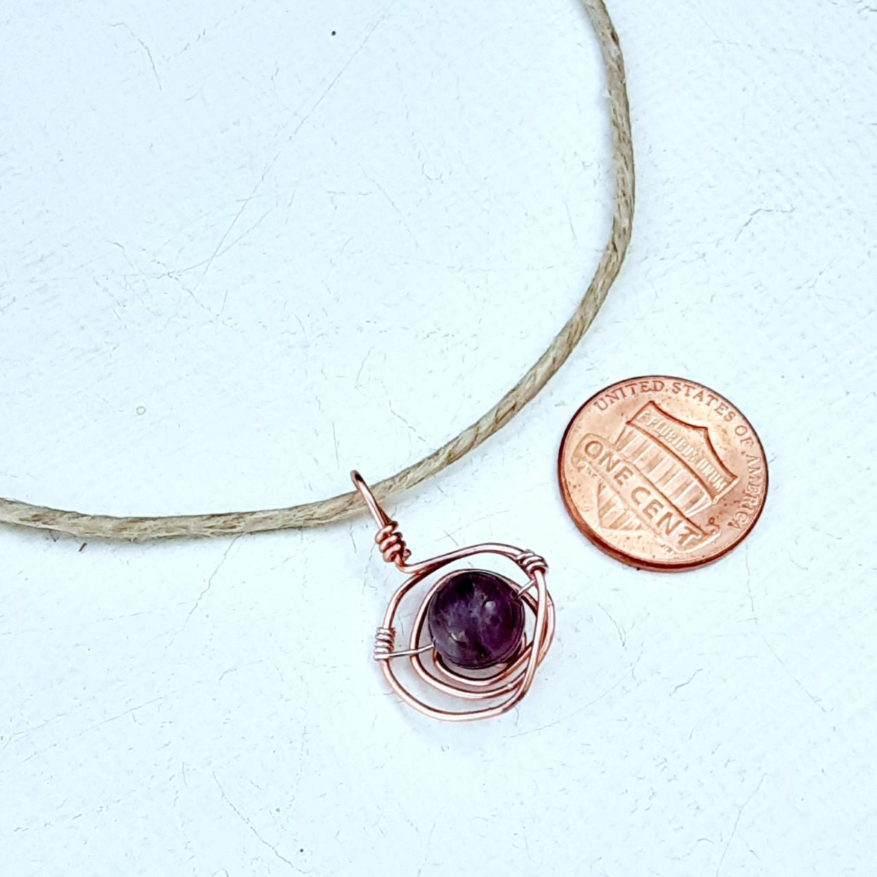 Product Image 3 - Hemp choker necklace
Copper swirl setting