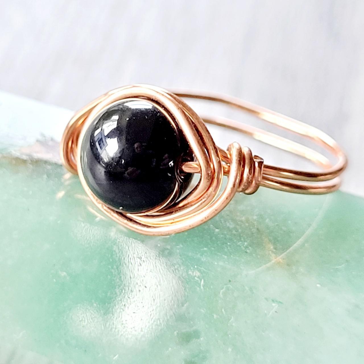 Product Image 1 - Crystal ring.
Genuine polished Rainbow Obsidian