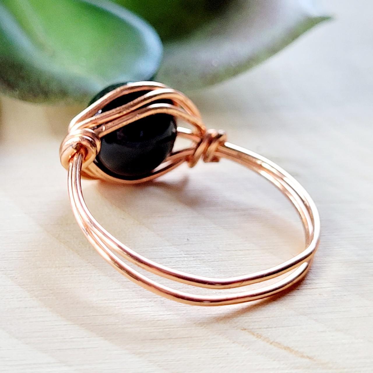Product Image 3 - Crystal ring.
Genuine polished Rainbow Obsidian