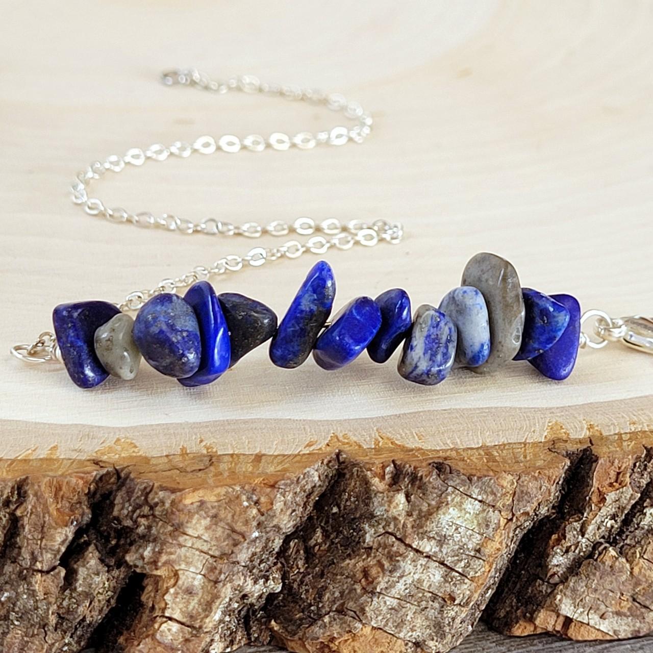 Product Image 2 - Gemstone beaded anklet.
Polished Lapis Lazuli