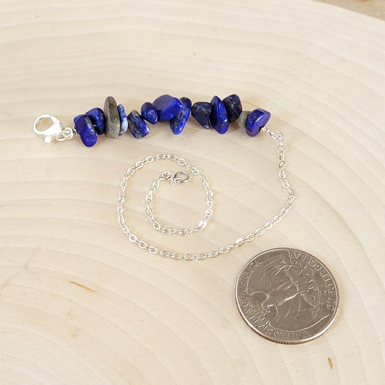 Product Image 4 - Gemstone beaded anklet.
Polished Lapis Lazuli