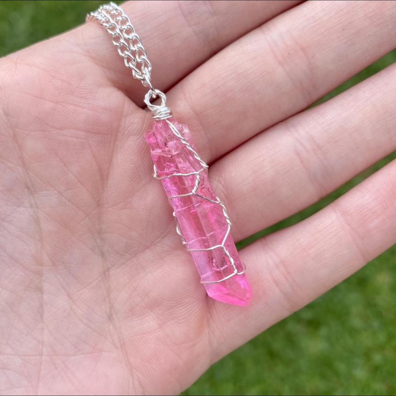 Product Image 2 - Pink crystal quarts shard wrapped