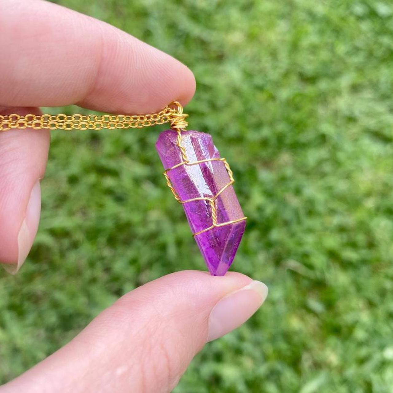 Women's Purple and Gold Jewellery (2)