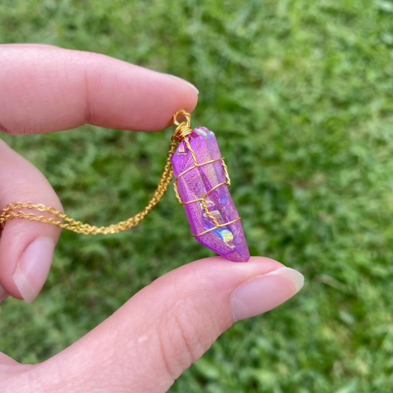 Women's Purple and Gold Jewellery (3)