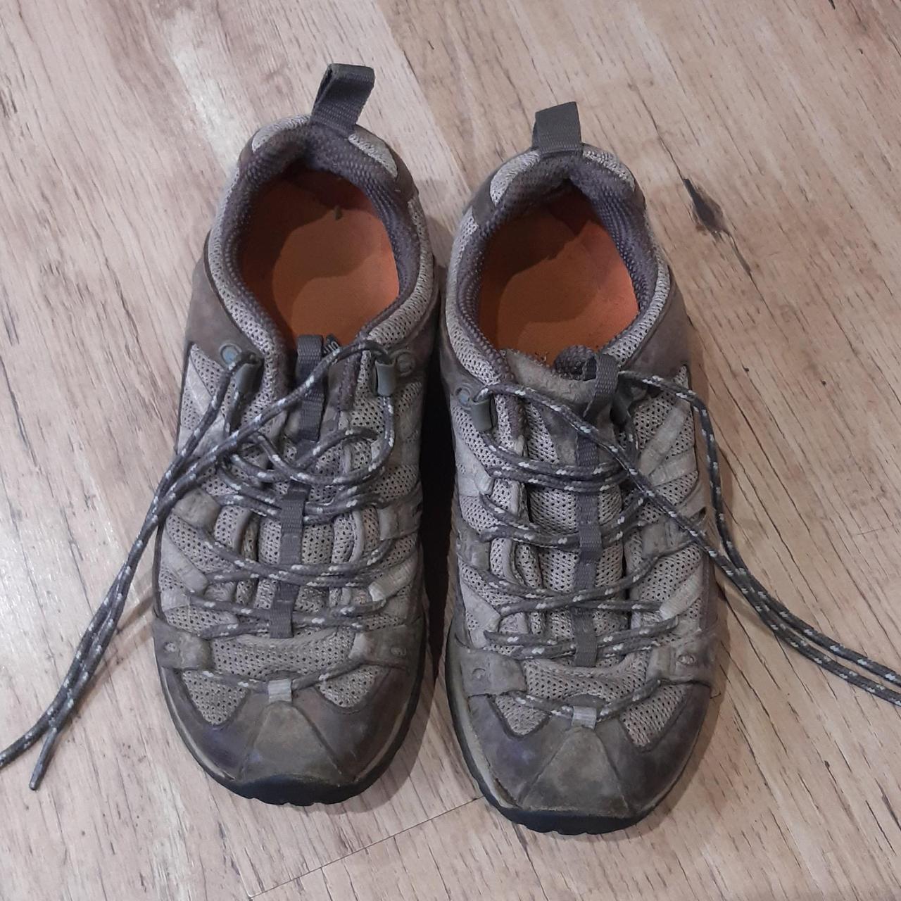 Merrel Vibram trekking trainers size 4. The sole is... - Depop