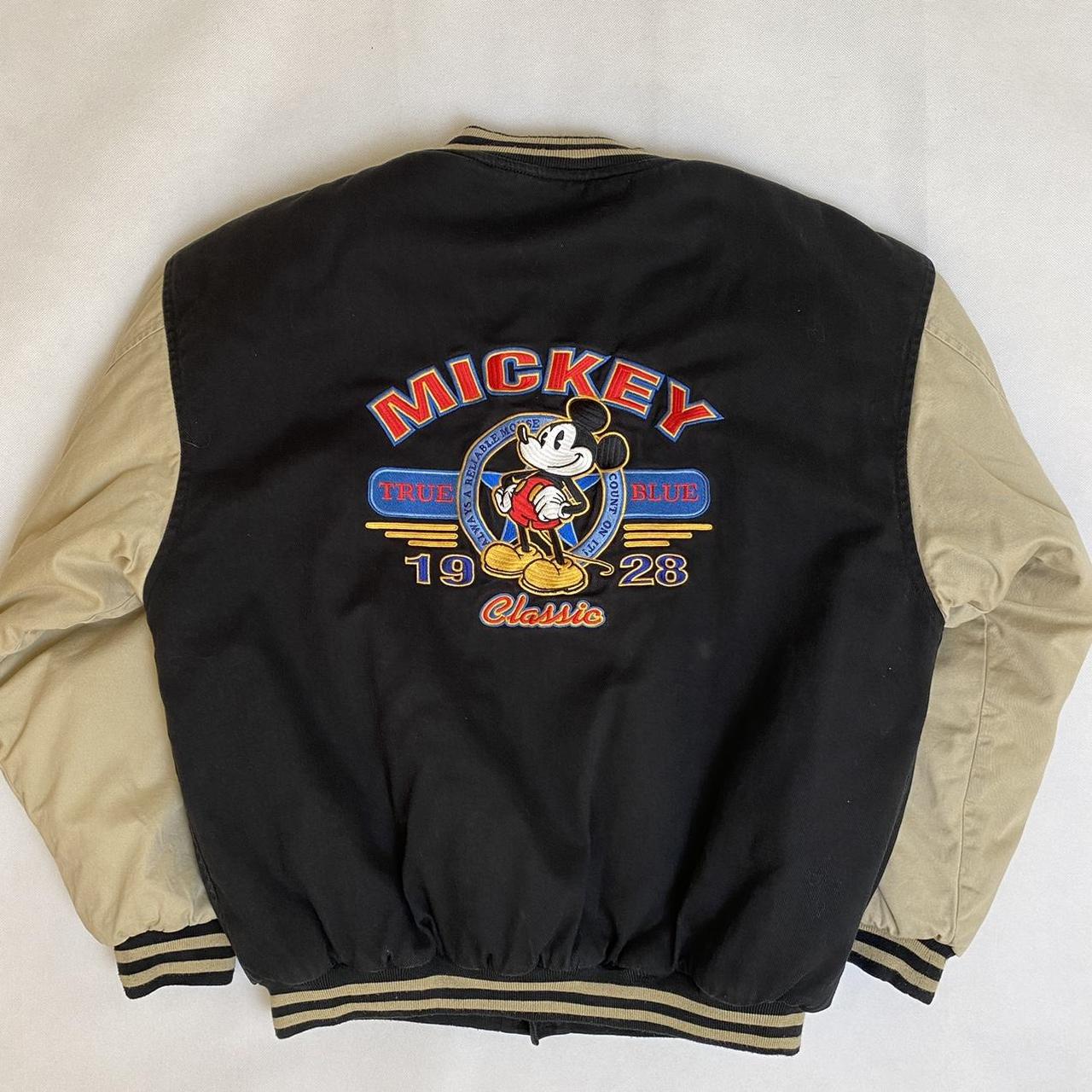 #247 Vintage Disney Mickey Mouse varsity jacket in... - Depop