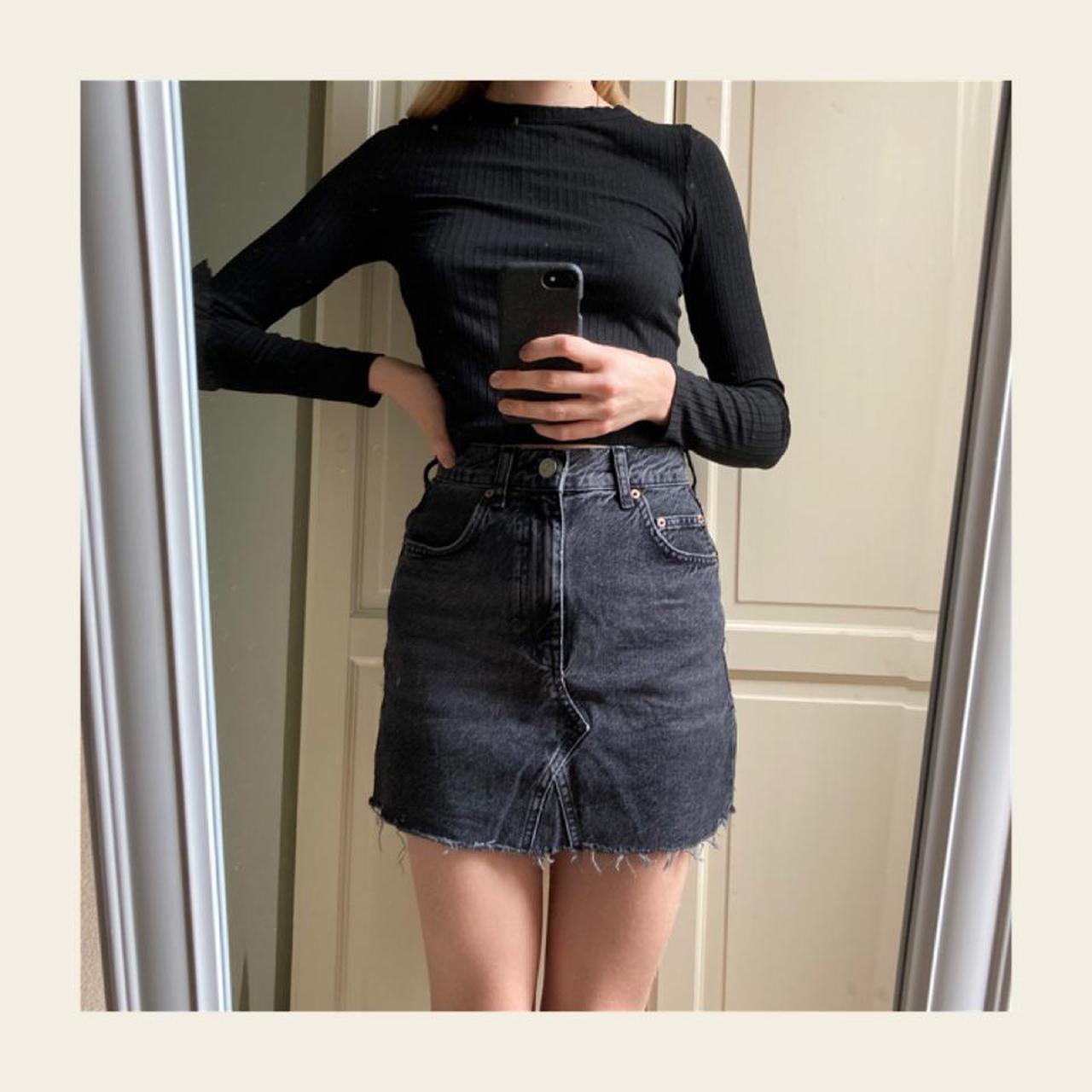 Bdg black 2024 jean skirt