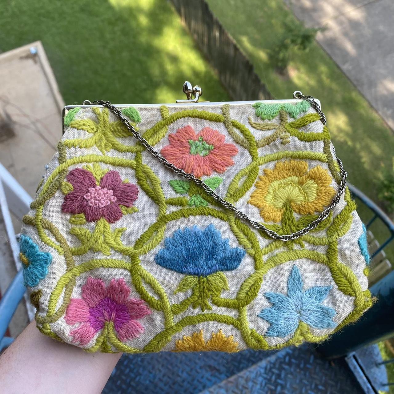 Floral Vintage Clutch