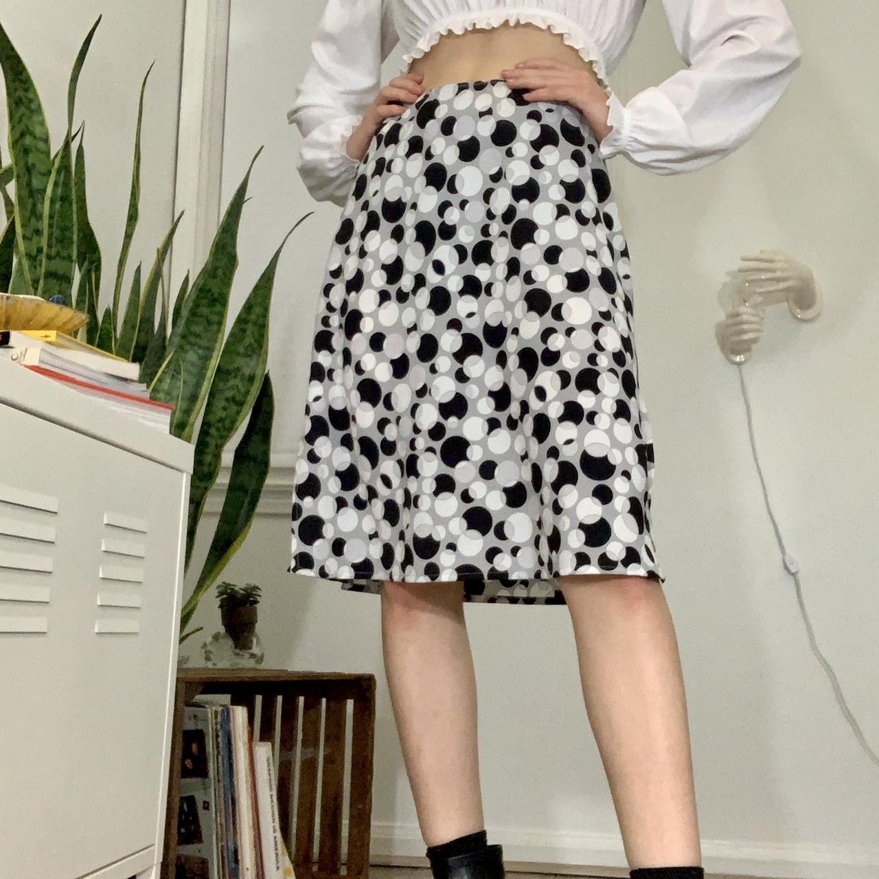 THE LIMITED Women's Black and White Skirt (2)