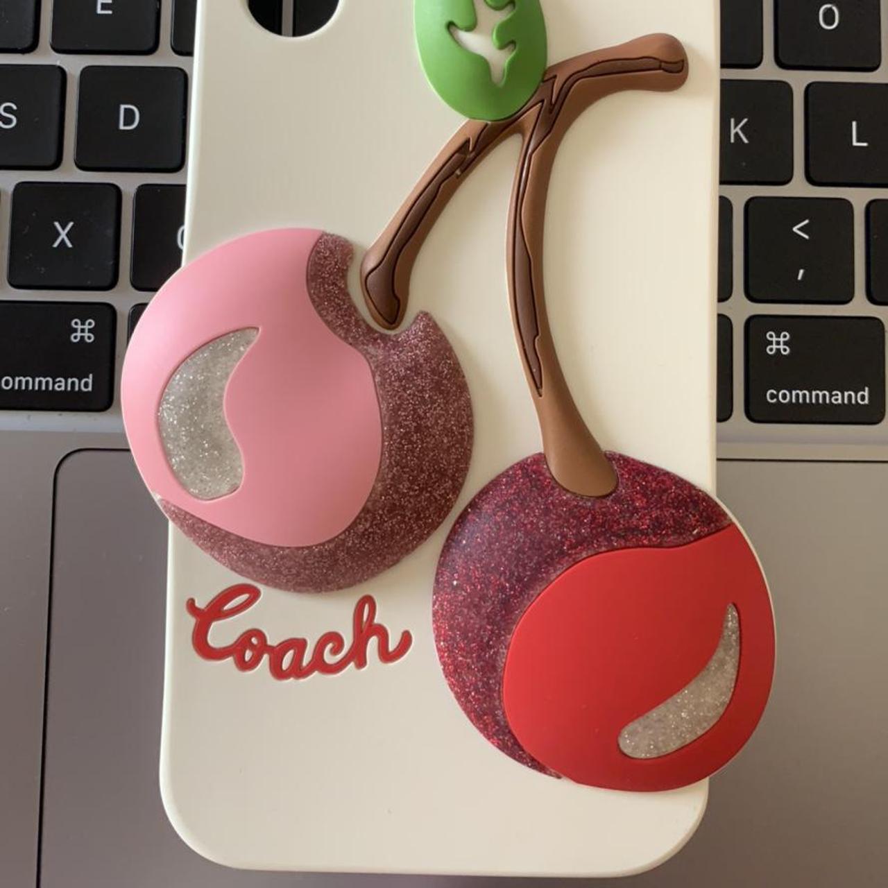 COACH - ☆新品☆ COACH アイフォンケース iphone X コーチ チェリー IPHONE X/XS ケース ウィズ オーバーサイズド チェリー