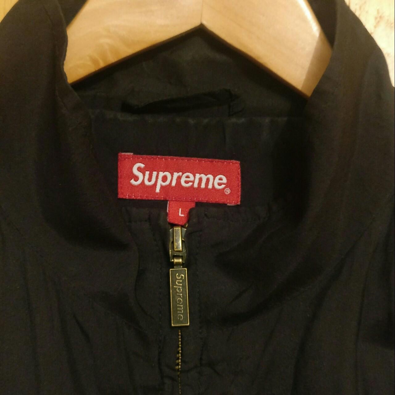 Supreme black silk bomber jacket. Size Large. Very...