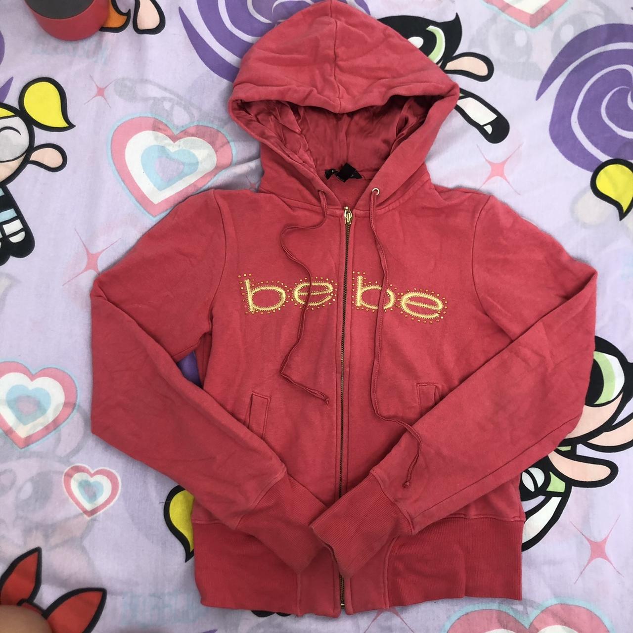 Amazing y2k reddish-orange rhinestone bedazzled Bebe | Depop