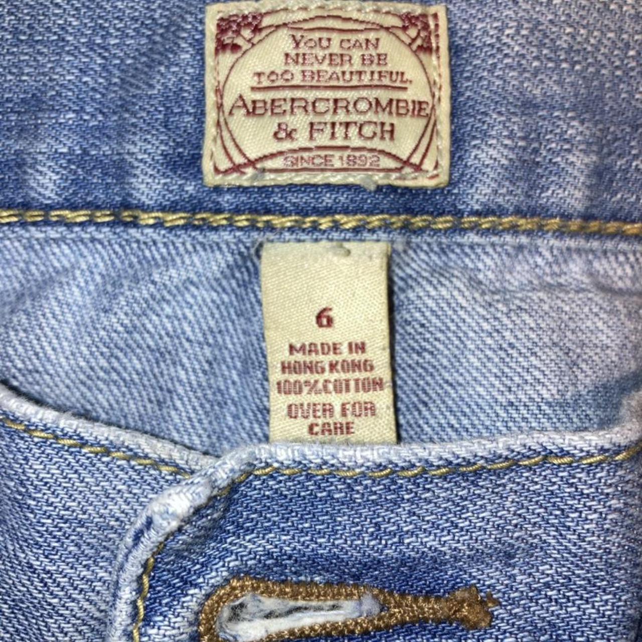 VINTAGE ABERCROMBIE AND FITCH EMBROIDERED MINI... - Depop