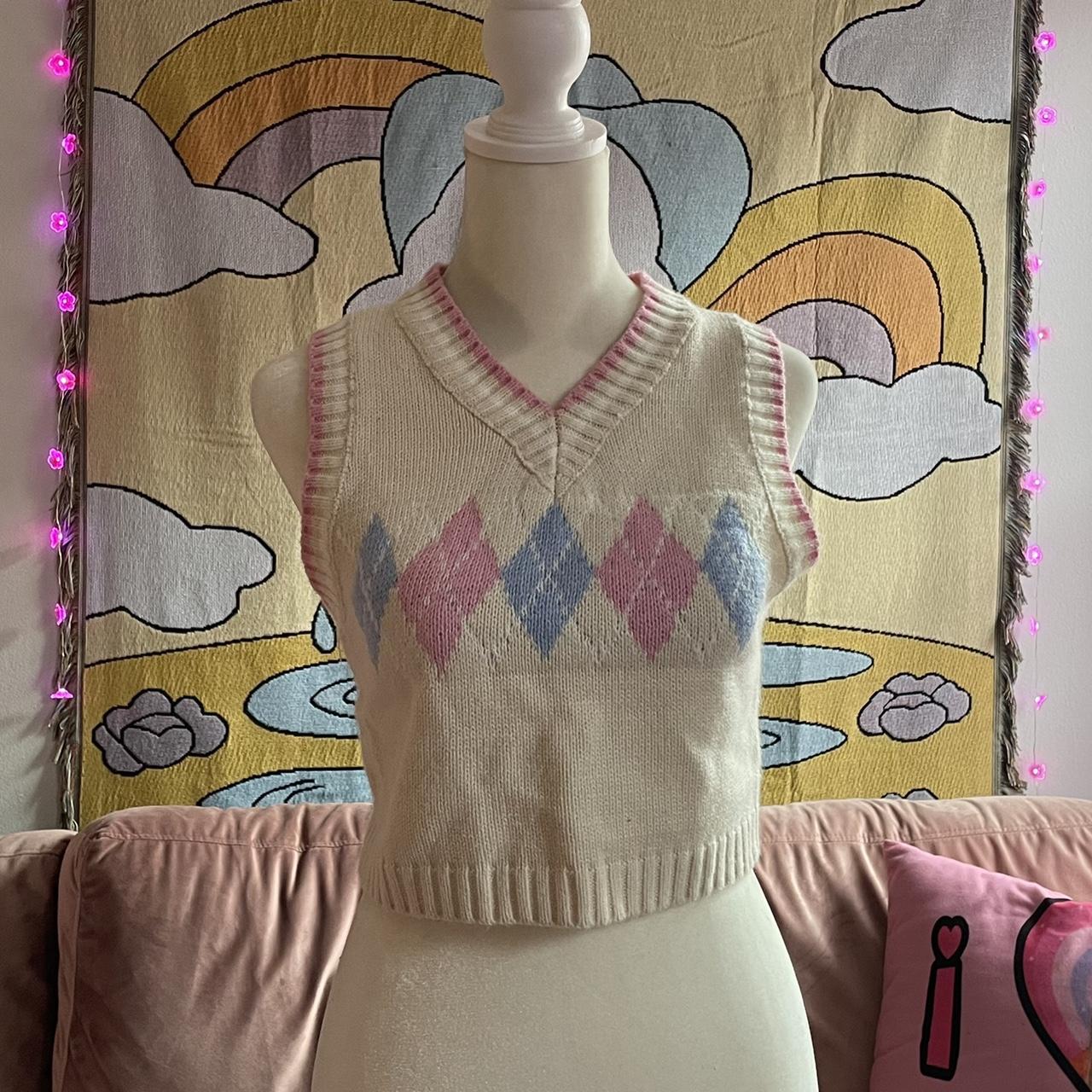 argyle sweater depop