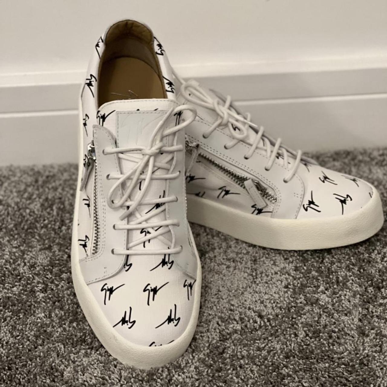 Leather Sneakers Frankie Mens White Giuseppe Sneakers Giuseppe