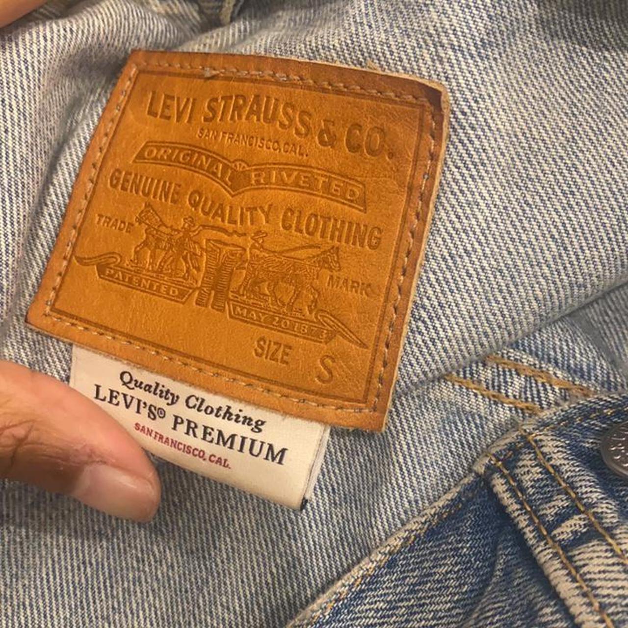 Levi’s Premium Denim Jacket -Vintage Wash Retails... - Depop