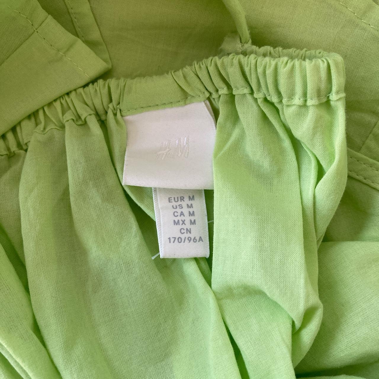 H&M Lime Green Dress EUR M dress h&m limegreen... Depop