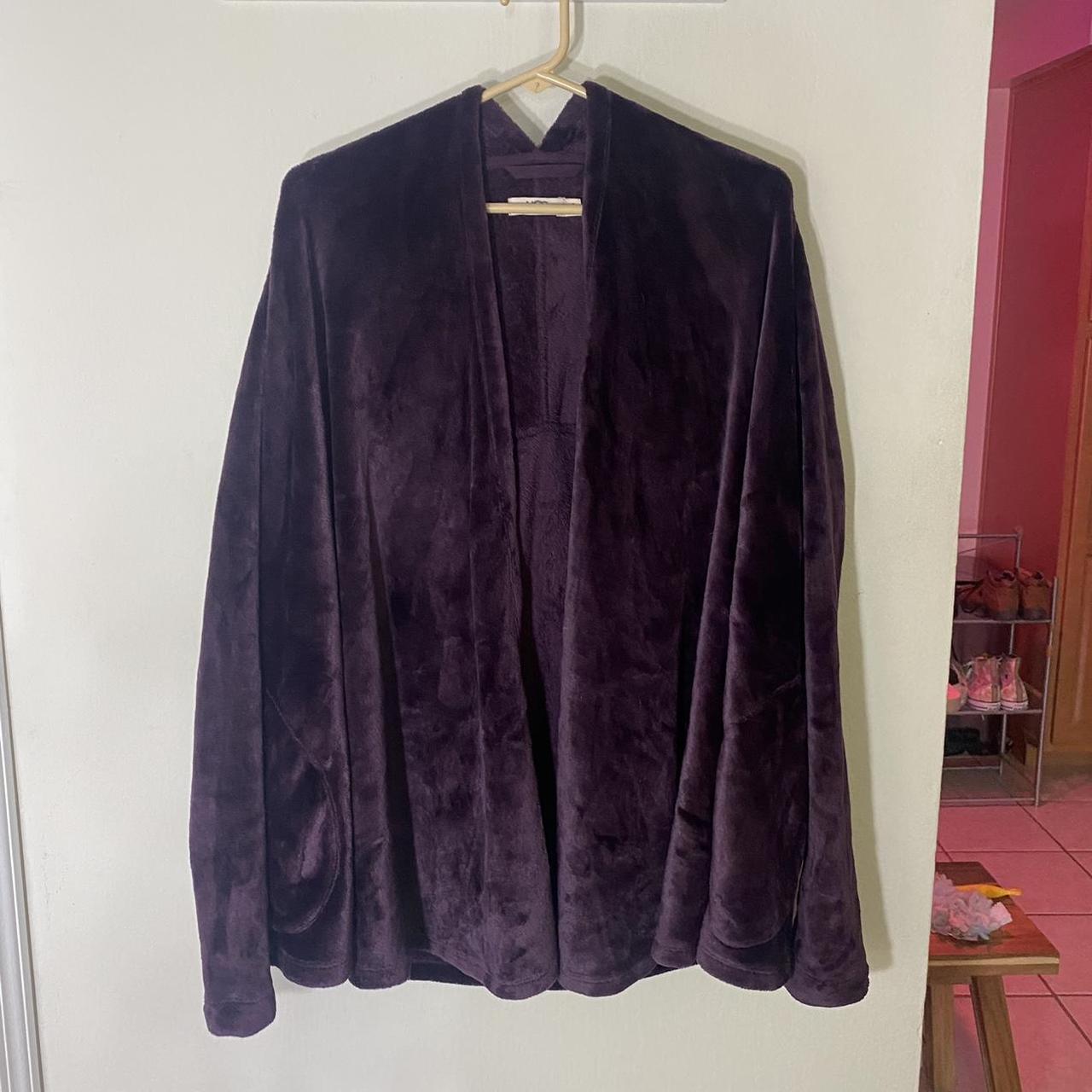 UGG purple fur jacket/sweater/robe- so soft it’s... - Depop