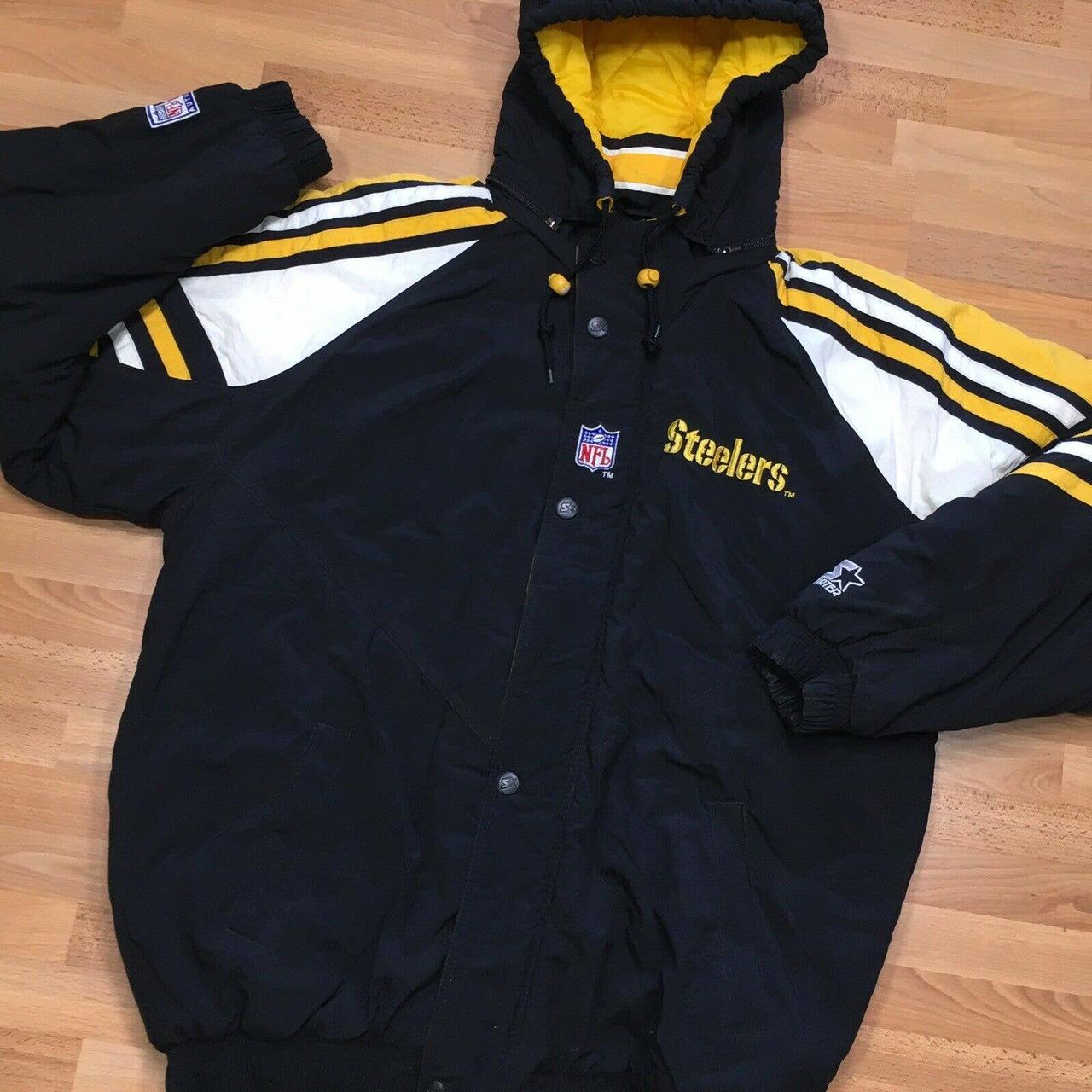 Vintage Pittsburgh Steelers Starter Jacket Full Zip... - Depop