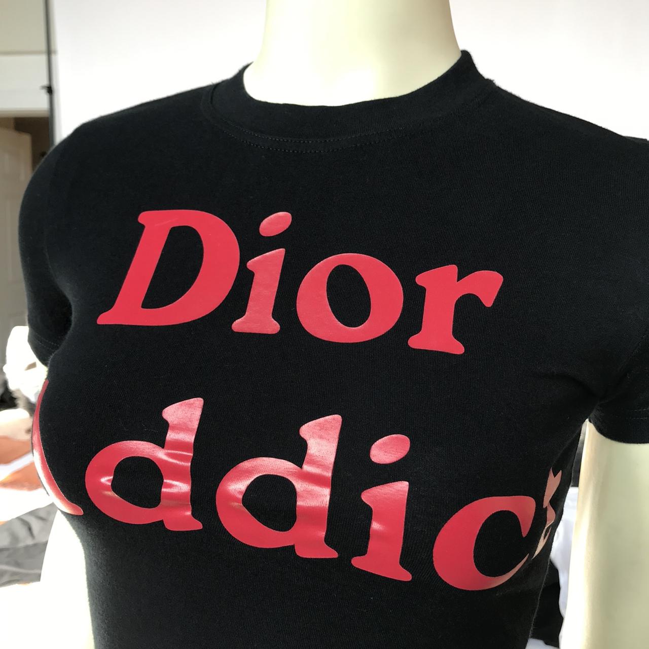 Christian Dior Tee Vintage Dior “Addict” Tee Vintage... - Depop