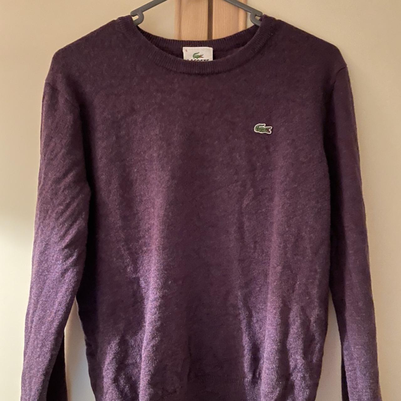 Lacoste jumper Size men’s medium small hole on... Depop